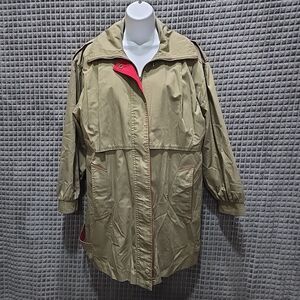 VTG Windbreaker Jacket Trench Overcoat Sz8 Fleet Street Utility Lined Gorp Tech